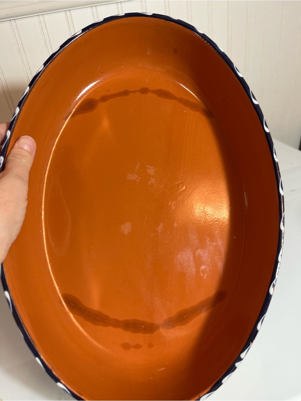 Furio Home "La Spezia" Hand Painted Oval Ceramic Baking Dish Serving Bowl Italy - Picture 9 of 15